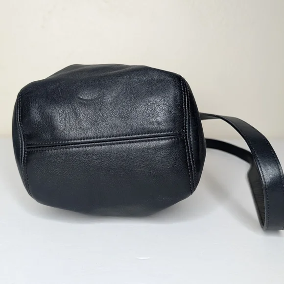 Vintage Coach Navy Blue Leather Belted Pouch - Picture 7 of 14